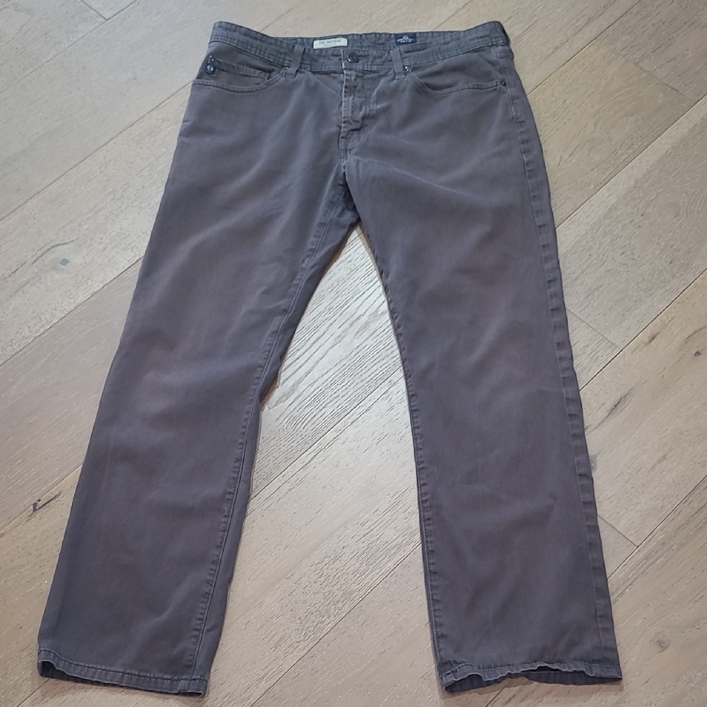 AG Adriano Goldschmied Jeans Men's sz 34/34* The Protege Brown Straight Leg